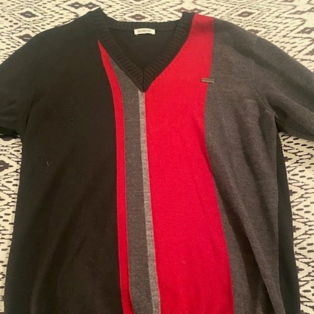 Bikkembergs  Made in Italy 100% Wool  Slim Fit Size L Sweater
